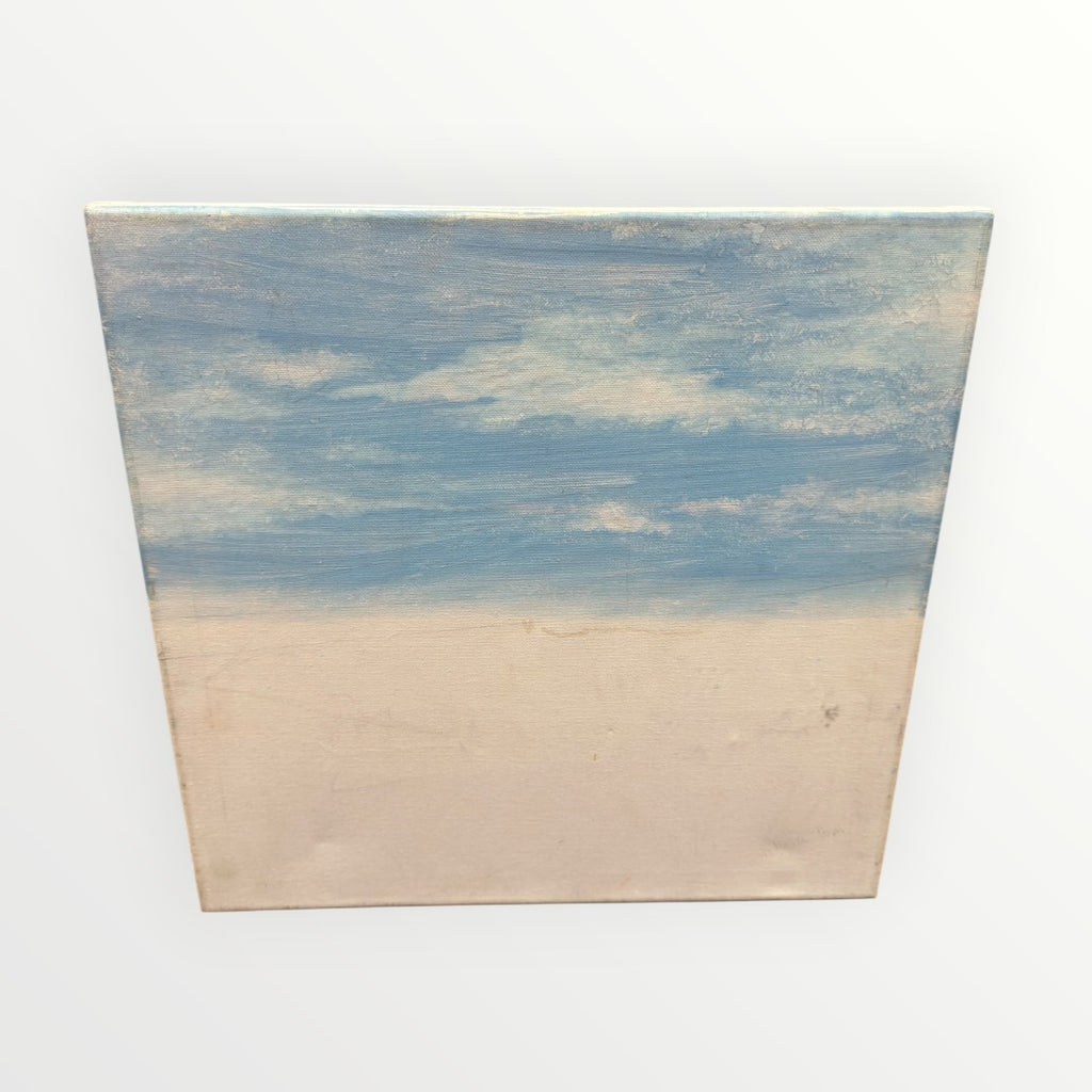 Vintage Signed Seascape Canvas Wall Art 16" x 16"