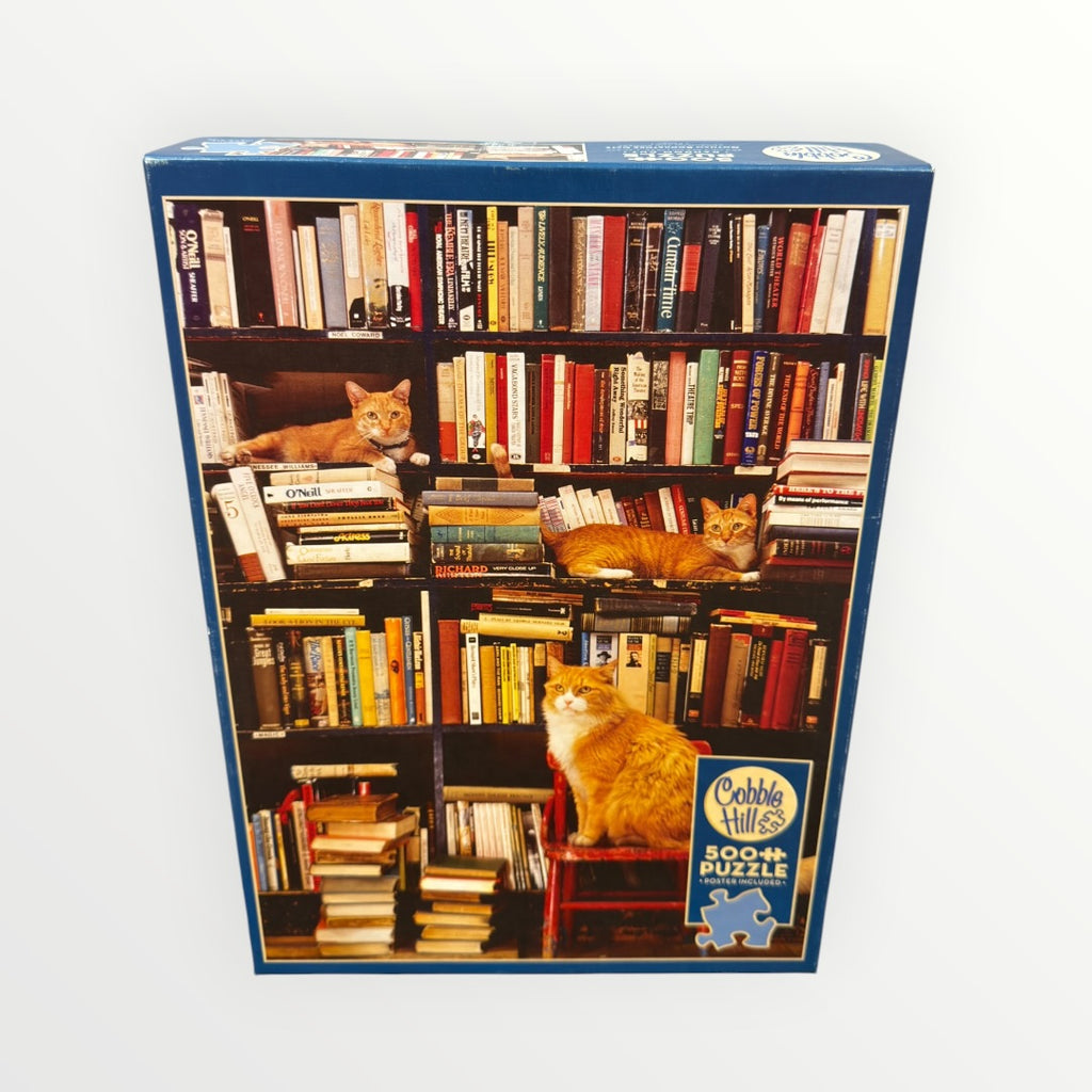 Cobble Hill "Gotham Bookstore Cats" 500-piece Jigsaw Puzzle