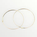 Women's 120MM Gold Tone Skinny Hoop Earrings