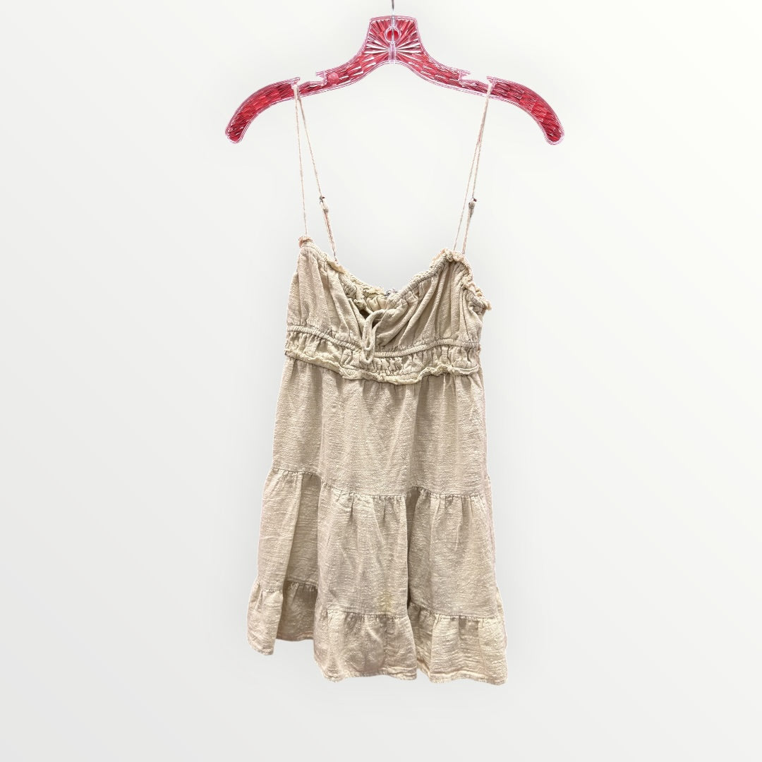 Women's Bershka Textured Ruffled Mini Dress
