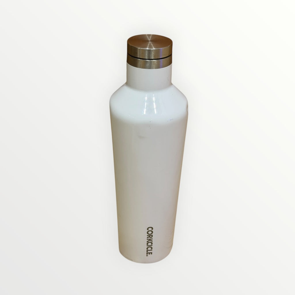 Corkcicle Classic Canteen Insulated Water Bottle 16oz Gloss White