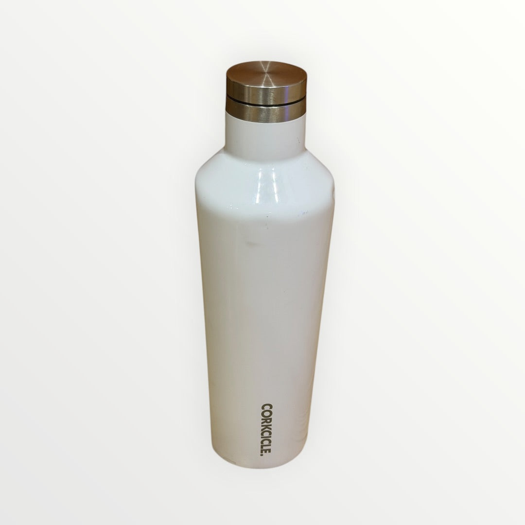 Corkcicle Classic Canteen Insulated Water Bottle 16oz Gloss White