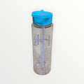 Clear Plastic Sports Bottle with Handle and Straw 700ml