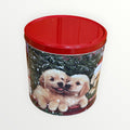 Great Value Holiday Popcorn Tin, Puppies Chill Design, 24 oz