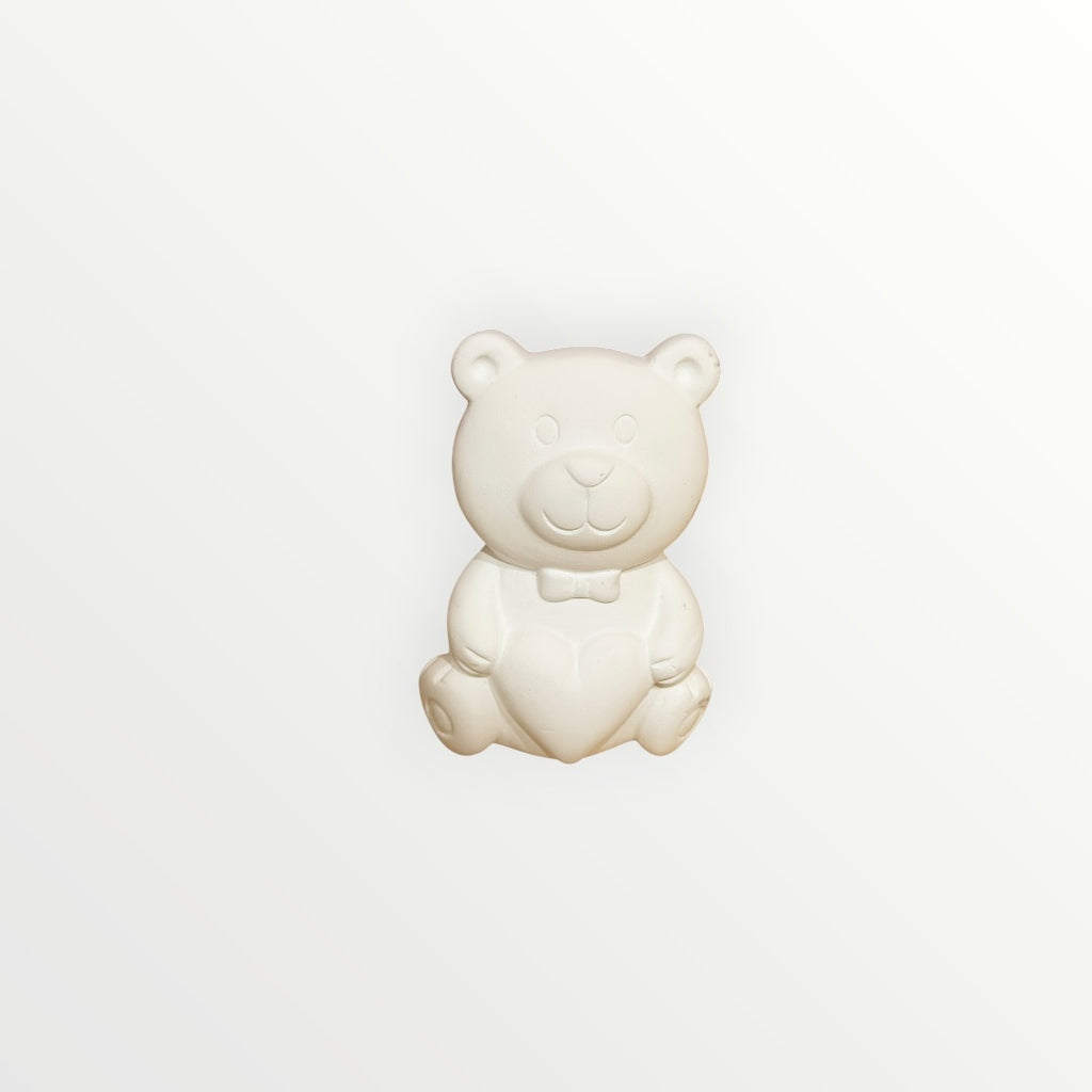 Heart Belly Bear Ceramic Bisque, Ready To Paint 3"H