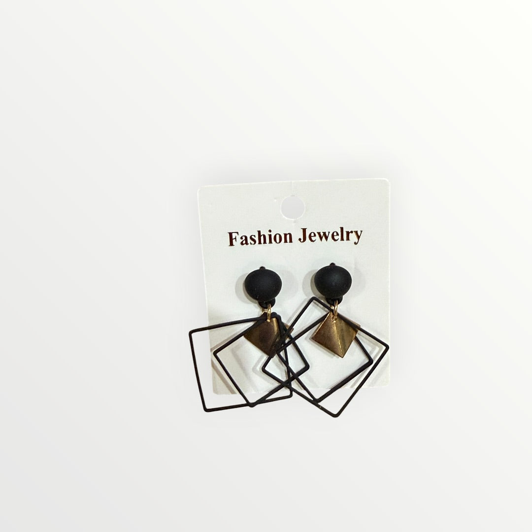 Punk Geometric Dangle Earrings