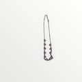 Rose Silver-tone Multi-Heart Link Necklace