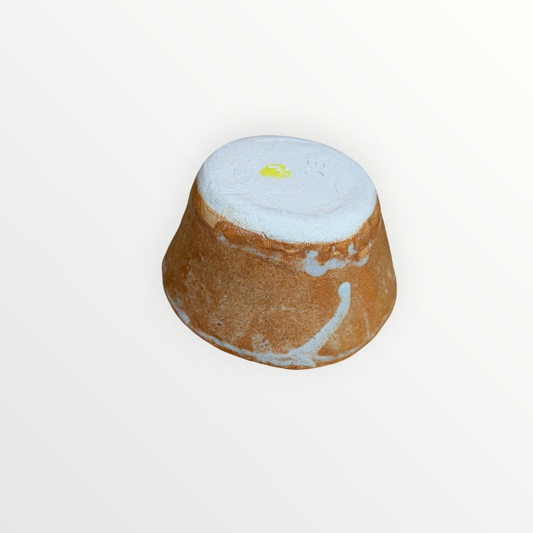Handmade Glazed Terracotta Bowl 4.5"D