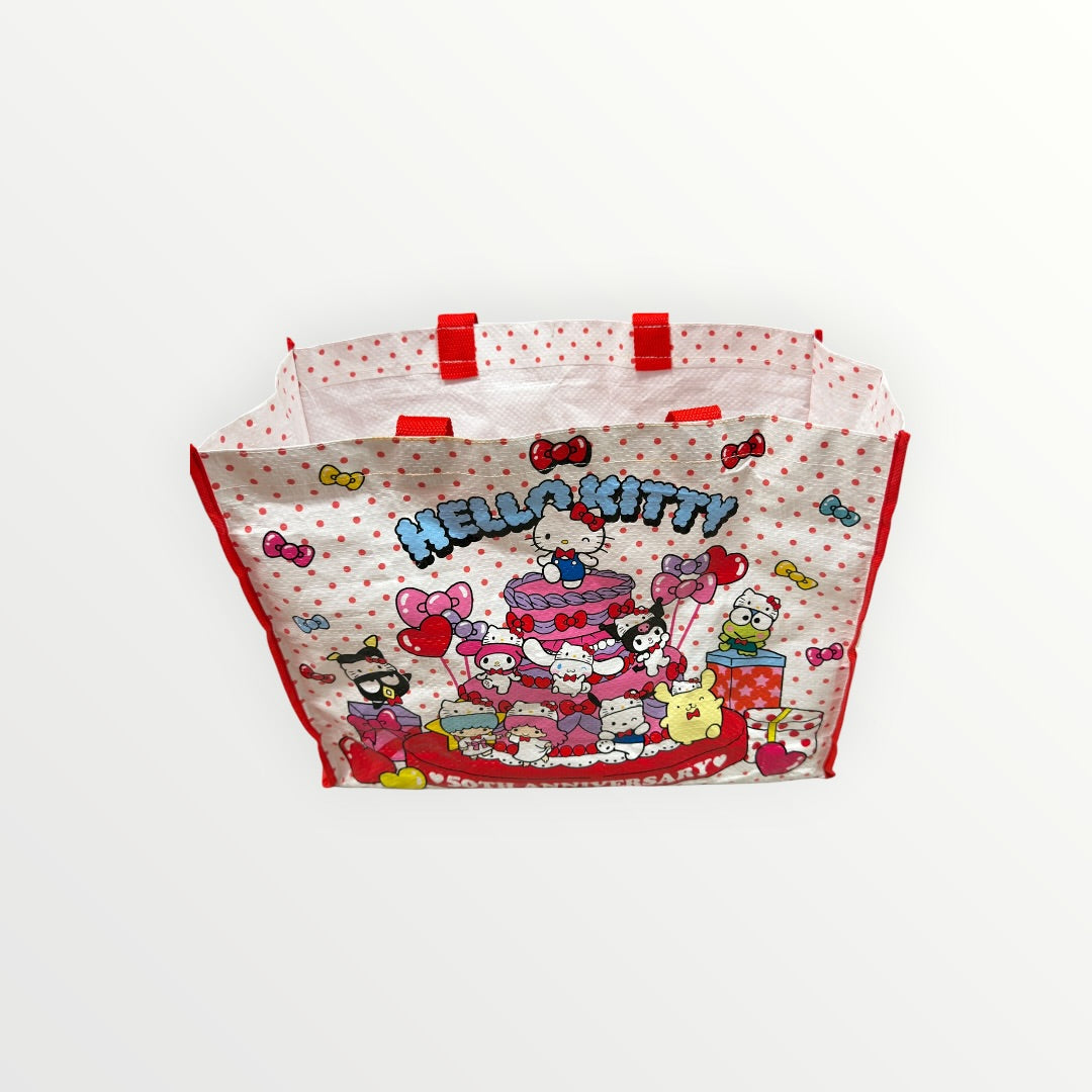 Sanrio Original Hello Kitty 50th Anniversary Tote Bag 13.5" x 8" x 4"