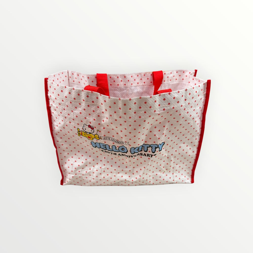 Sanrio Original Hello Kitty 50th Anniversary Tote Bag 13.5" x 8" x 4"