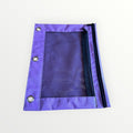 3-Ring Binder Zipper Pouch: Dual-Compartment Clear Window Pencil Case 10" x 7.5"