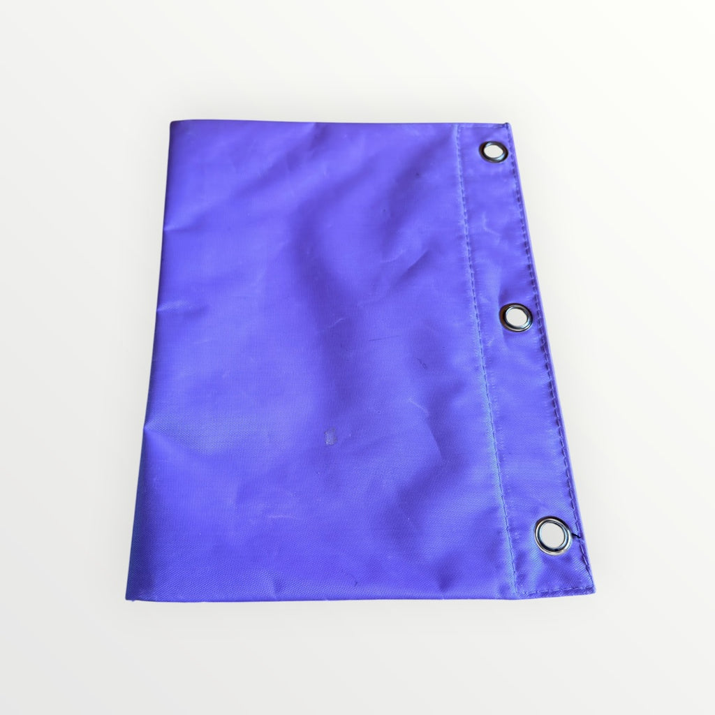 3-Ring Binder Zipper Pouch: Dual-Compartment Clear Window Pencil Case 10" x 7.5"
