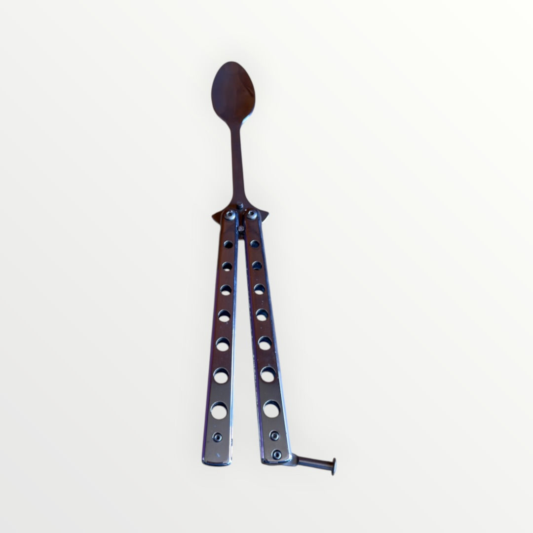 Stainless Steel Folding Spoon for Travel & Camping