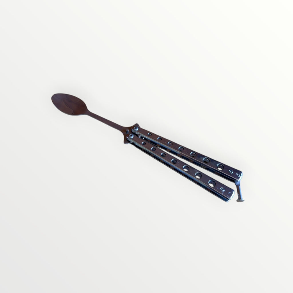 Stainless Steel Folding Spoon for Travel & Camping
