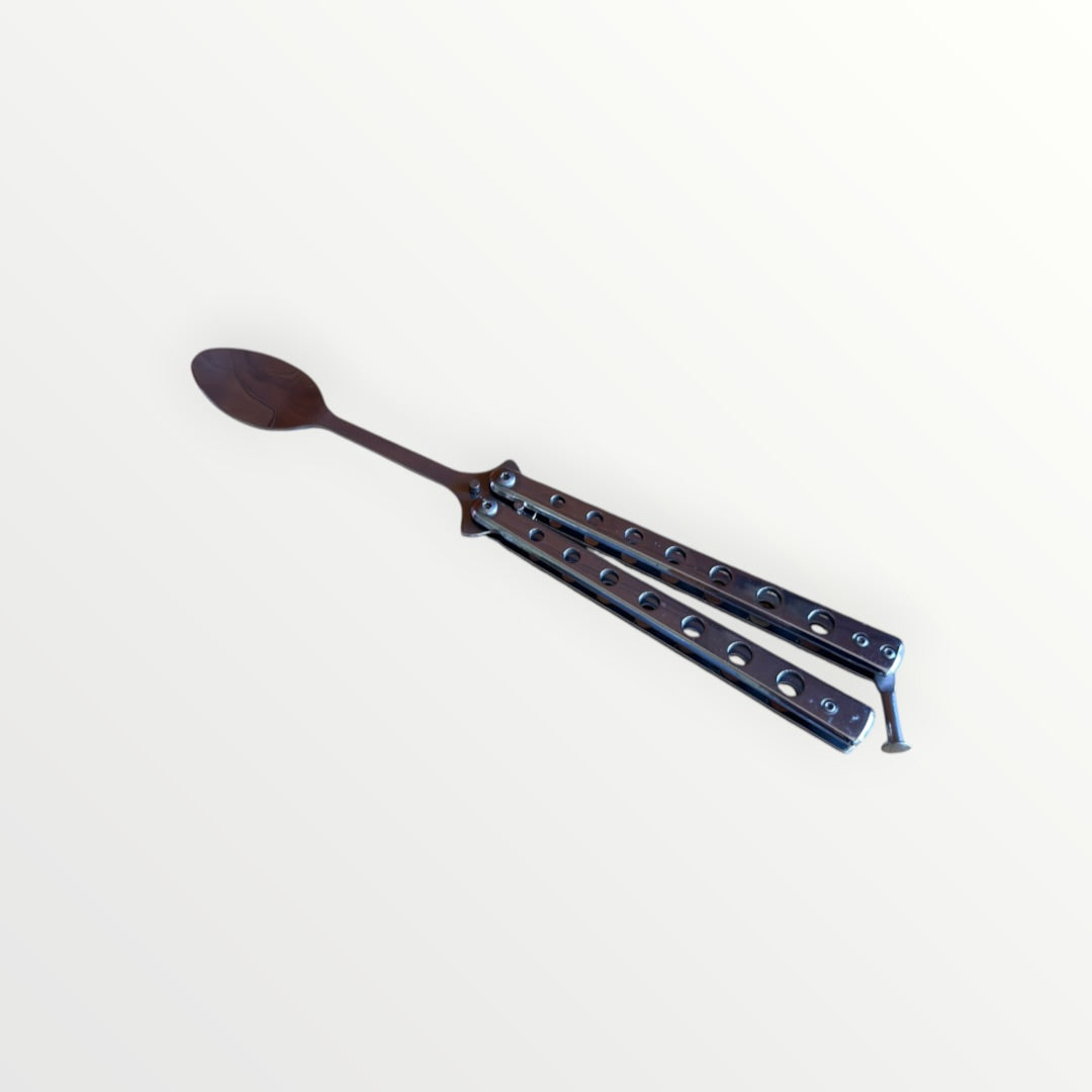 Stainless Steel Folding Spoon for Travel & Camping