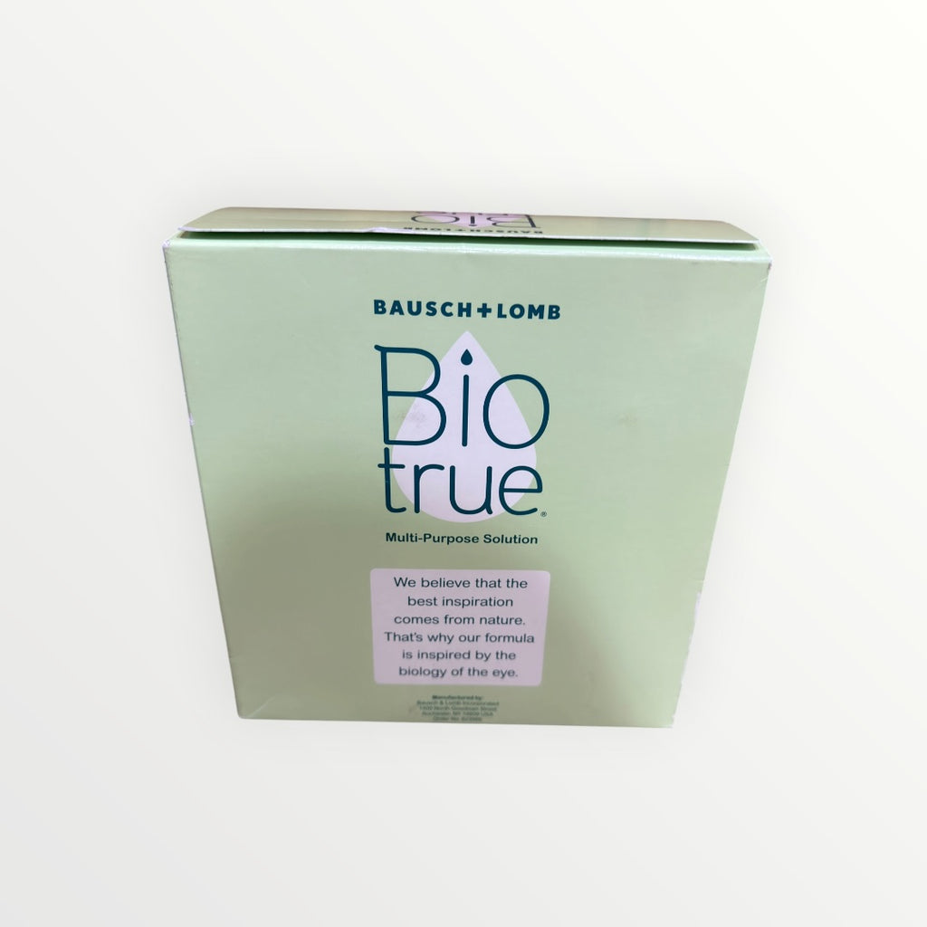 Bausch + Lomb  Biotrue Contact Lens Multipurpose Solution 16 fl oz (pack of 2) includes 2 fl oz Travel-size Bottle