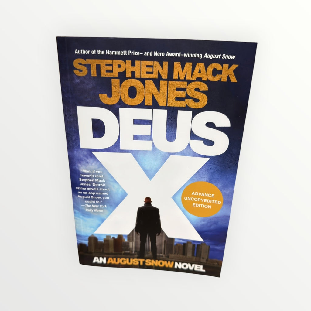 Advance Uncorrected Edition of the Thriller Novel Deus X by Stephen Mack