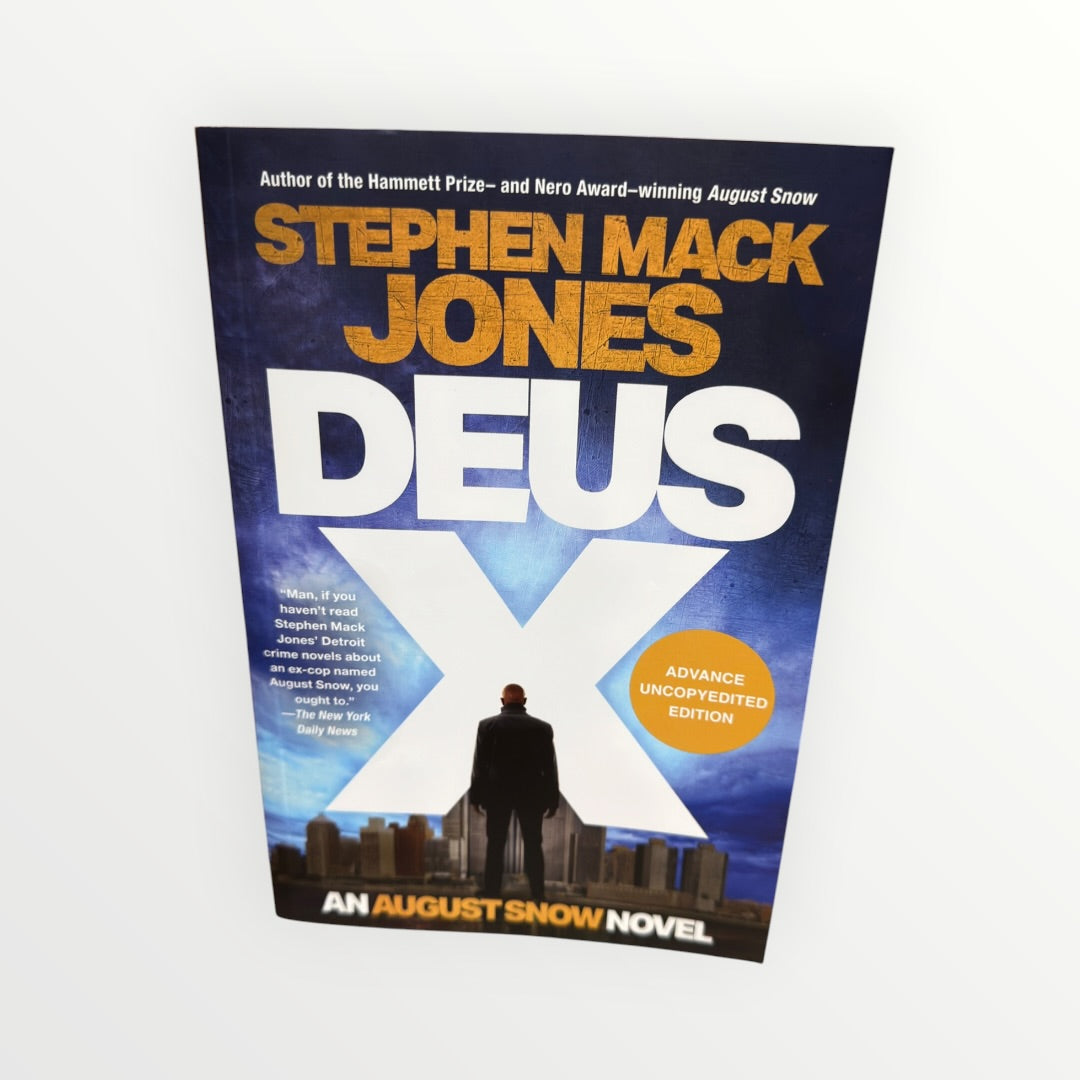 Advance Uncorrected Edition of the Thriller Novel Deus X by Stephen Mack