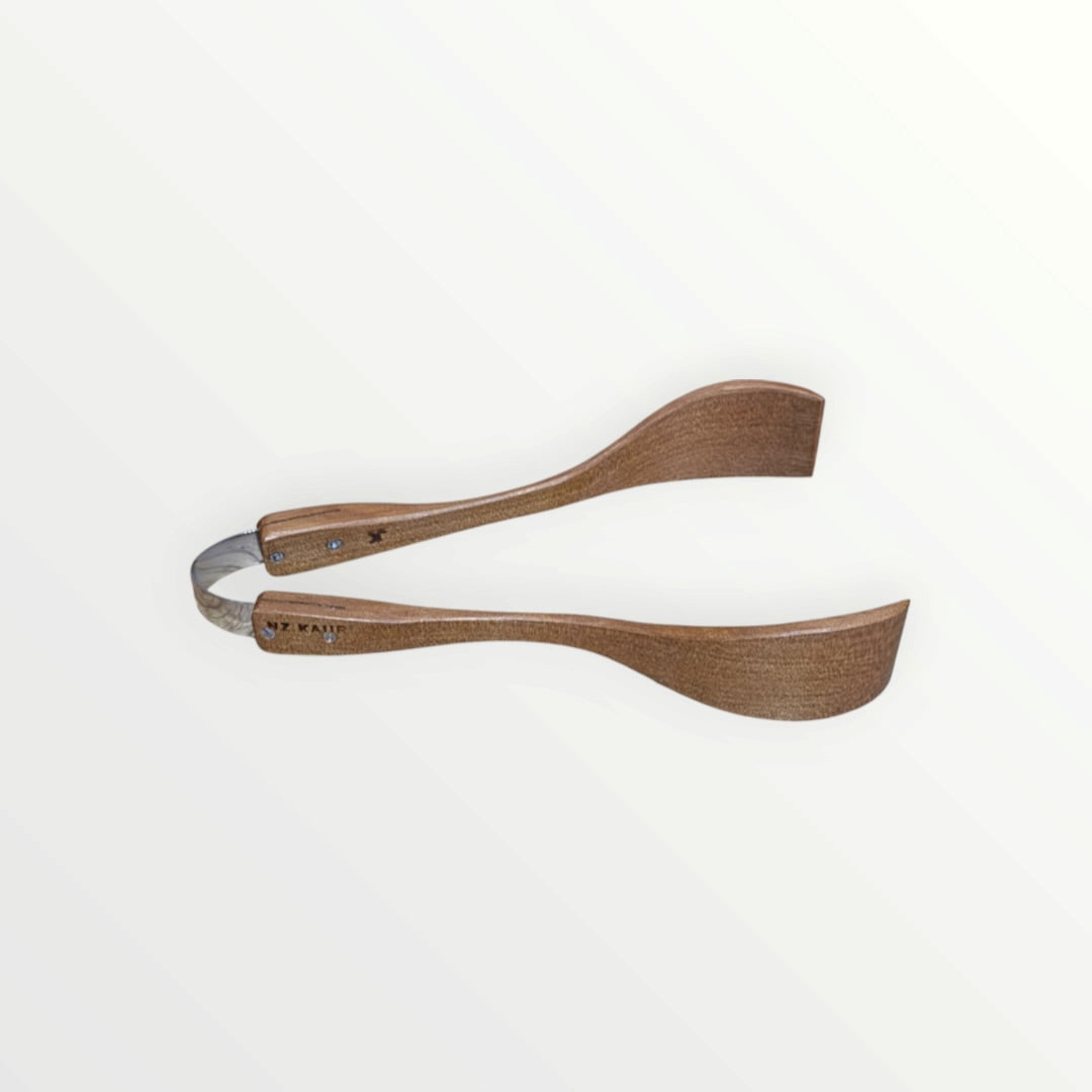 New Zealand Handcrafted Kauri Wooden Serving Tongs