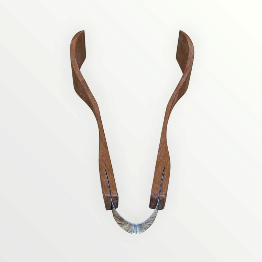 New Zealand Handcrafted Kauri Wooden Serving Tongs