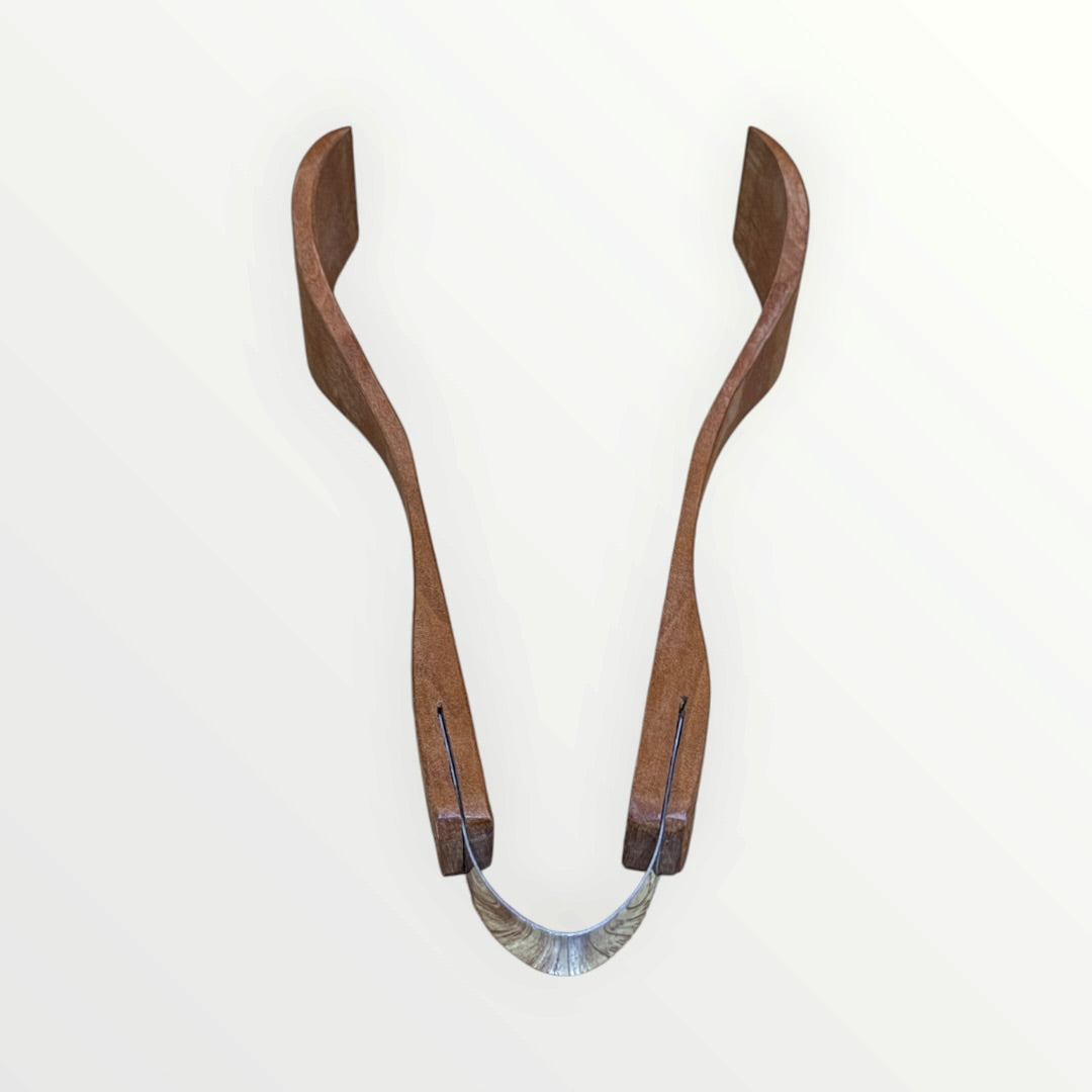 New Zealand Handcrafted Kauri Wooden Serving Tongs