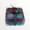 Pier 1 Imports Apple Crisp 4 Mini Pillars Candles Boxed Set