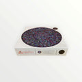 Bgraamiens Puzzle-The Indian Feather-1000 Pieces Round Puzzle Color Challenge Jigsaw Puzzles for Adults and Kids