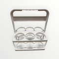 White Foldable Drink Carrier for Six Beverages