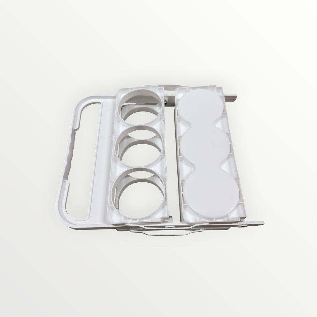 White Foldable Drink Carrier for Six Beverages