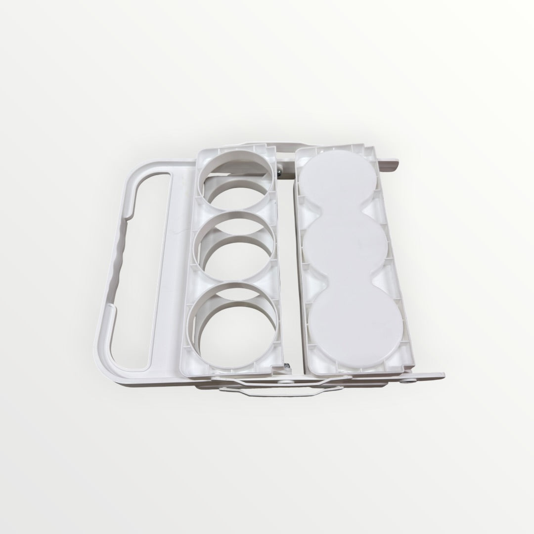 White Foldable Drink Carrier for Six Beverages