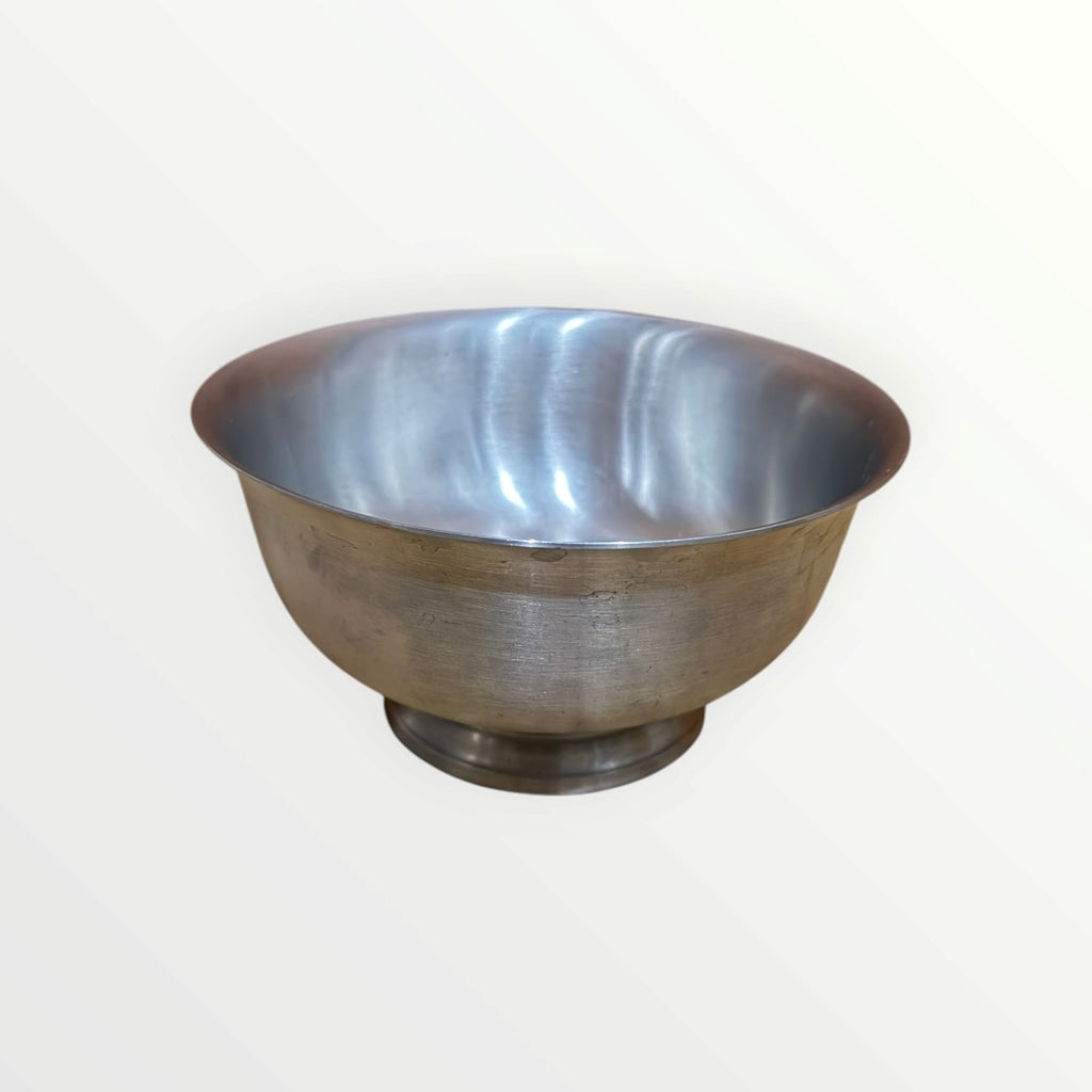 Vintage Stieff Pewter Jefferson Bowl 6ʺW × 6ʺD × 4ʺH