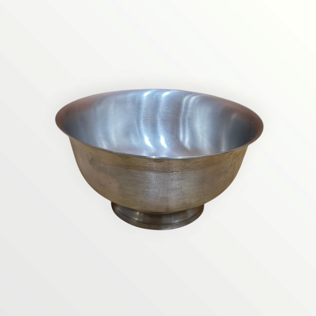 Vintage Stieff Pewter Jefferson Bowl 6ʺW × 6ʺD × 4ʺH
