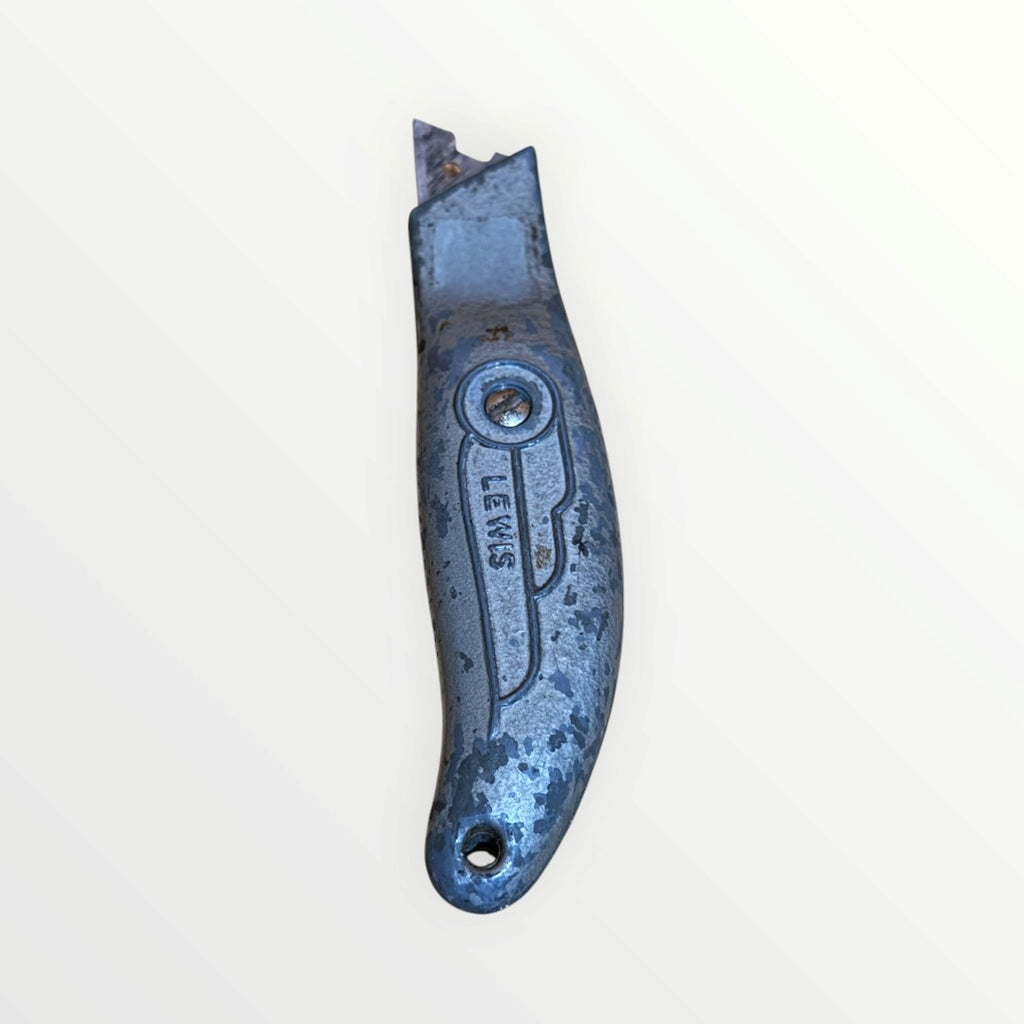 Vintage Lewis Fixed-Blade Pocket Box Cutter