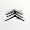 Black Metal Universal TV Stand Legs with Screws