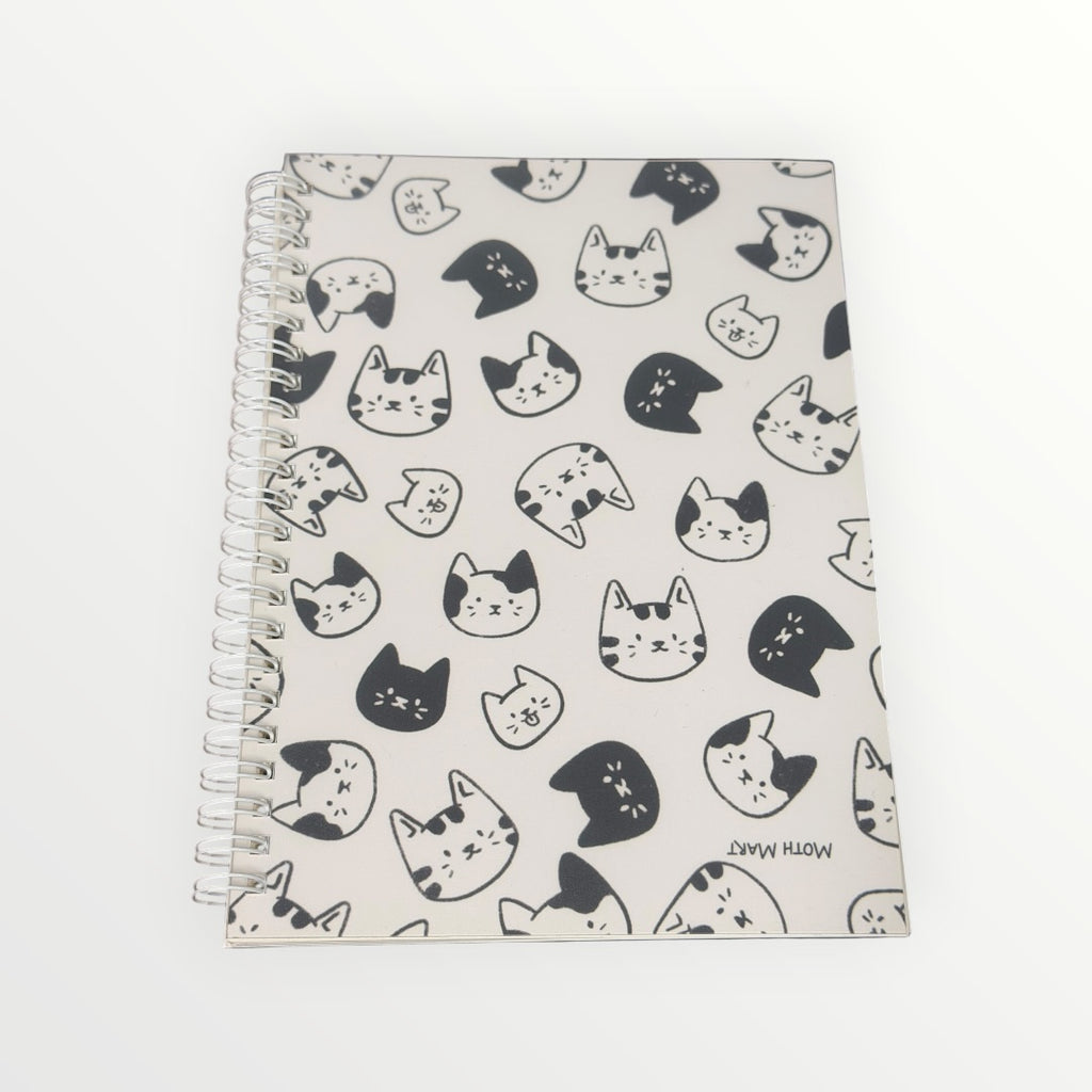 Cat Allover Print Spiral Notebook 8.5" x 6" - Donors & Volunteers Only