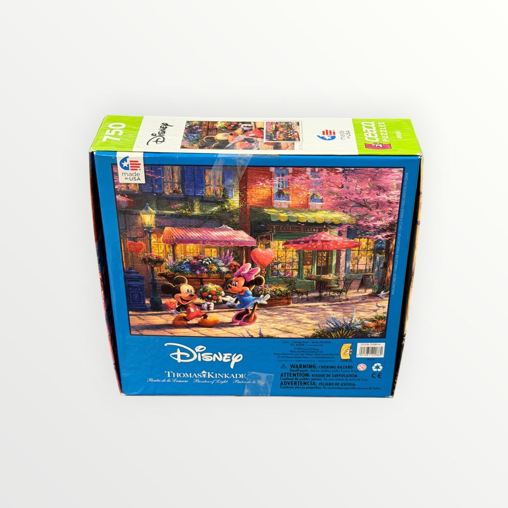 Mickey and Minnie Sweetheart Cafe - 750 Piece Jigsaw Puzzle by Ceaco Thomas Kinkade