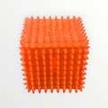 Spiky Sensory Toy Orange Cube 3"