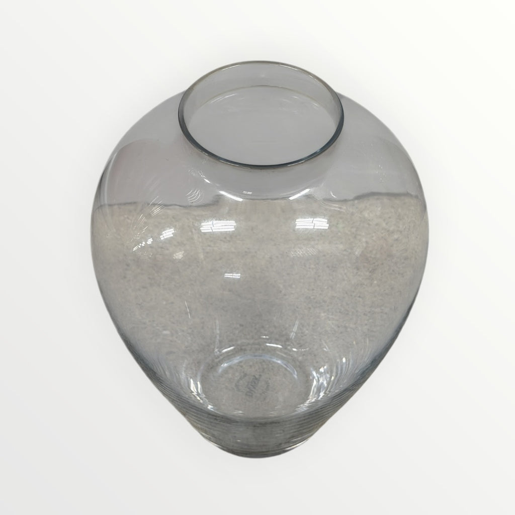 Dansk Hand Blown Clear Glass Vase 2.5"D x 7.5"H