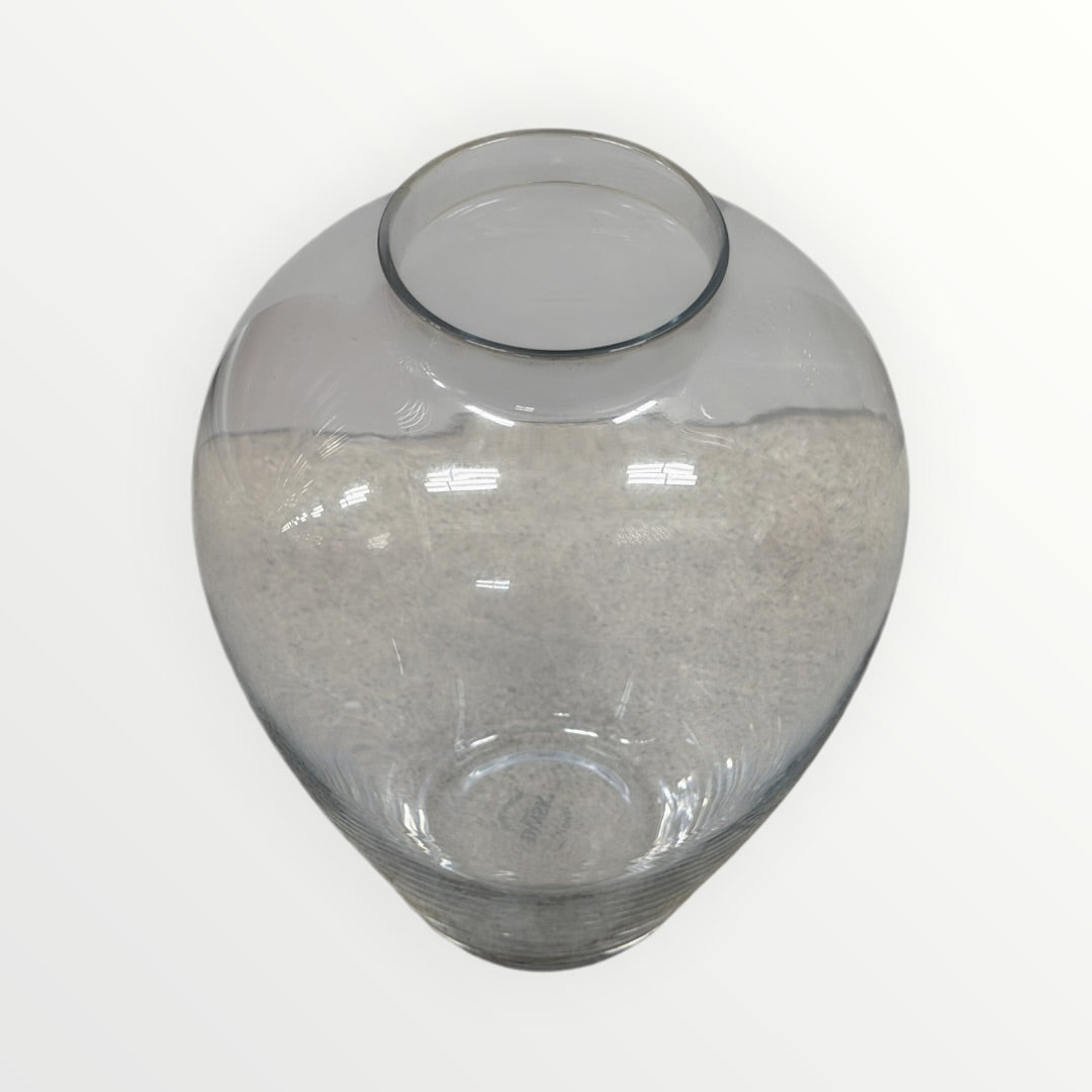 Dansk Hand Blown Clear Glass Vase 2.5"D x 7.5"H