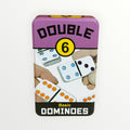 University Games Double 6 Basic Dominoes Set Travel Tin