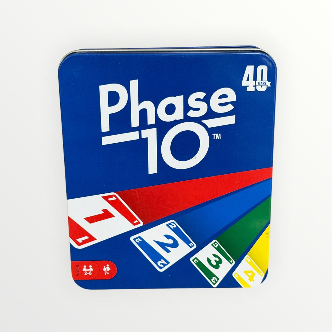 Mattel Games Phase 10 Card Game  Collectible Tin