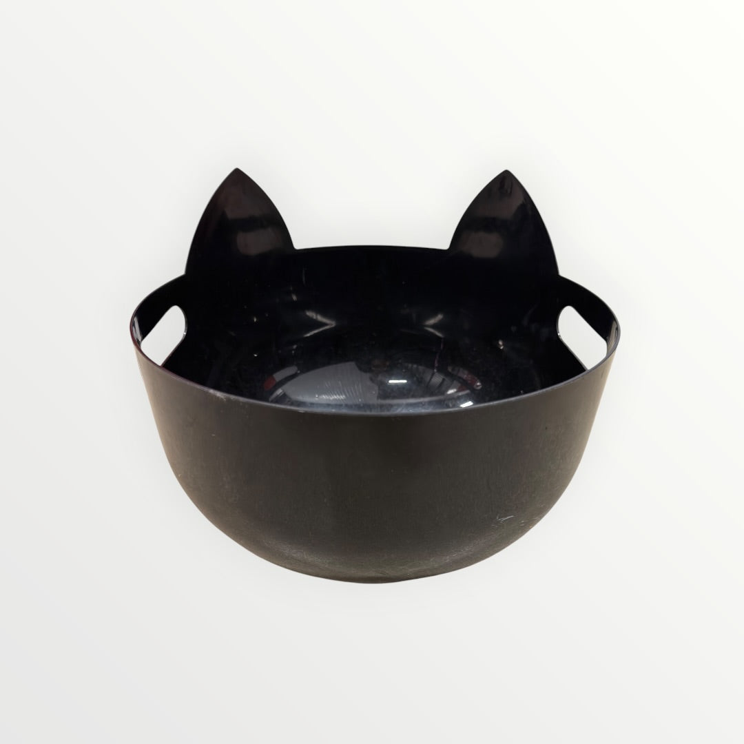 Large Halloween Black Cat Candy Treat Bowl 11.5"D x 9"H