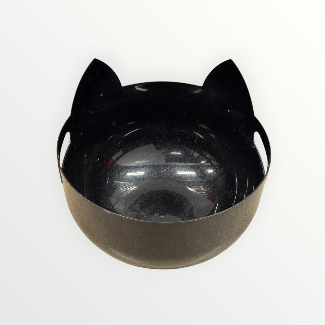 Large Halloween Black Cat Candy Treat Bowl 11.5"D x 9"H