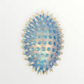Gnawsome Squeaker Football Dog Toy Blue 4"L