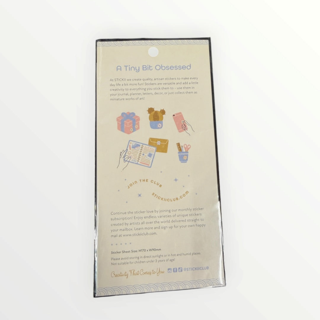 Strawberry Accessories Sticker Sheet by STICKII Club