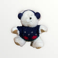 Vintage HugFun International White Teddy Bear Plush 6"H