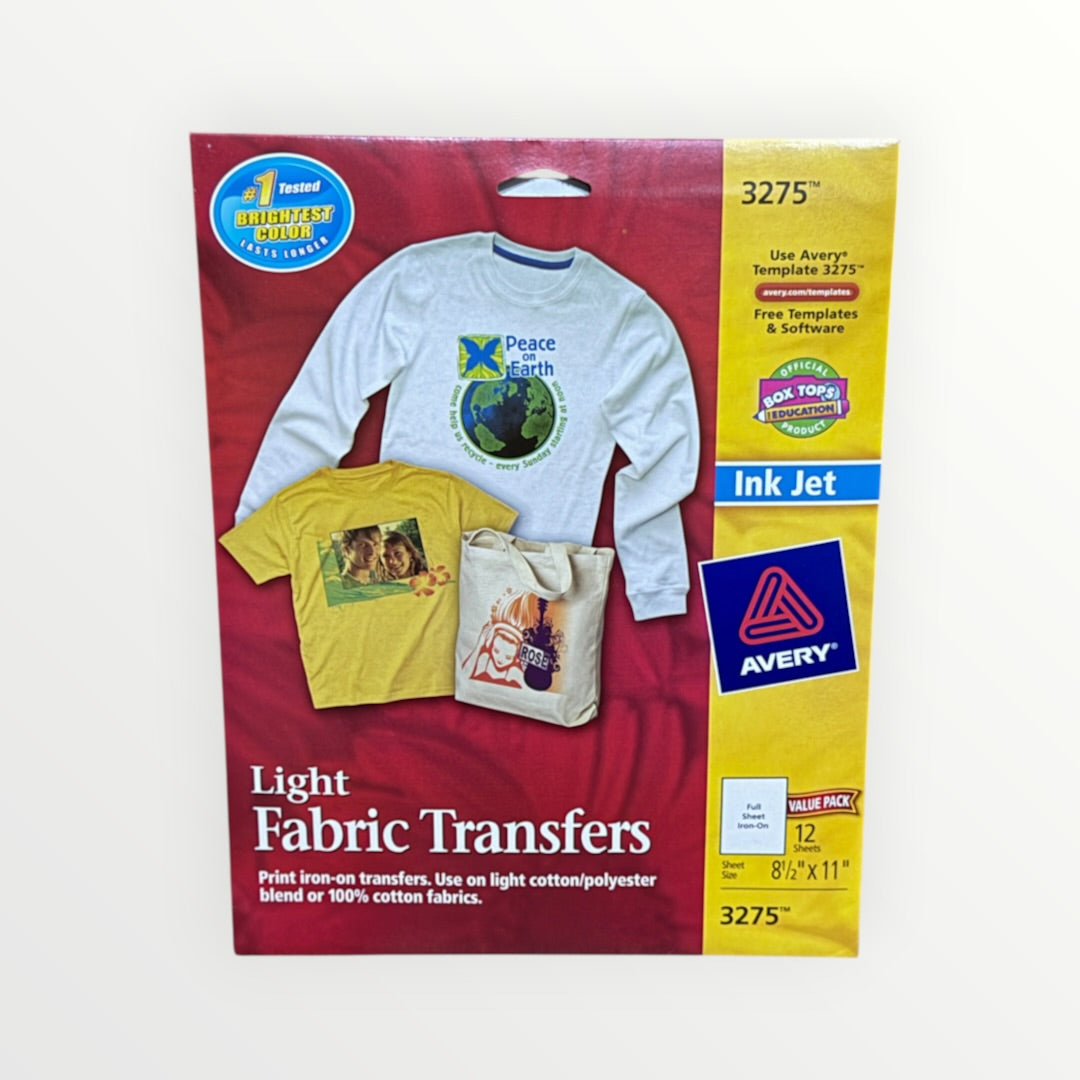 Avery Light Fabric Transfers 3275