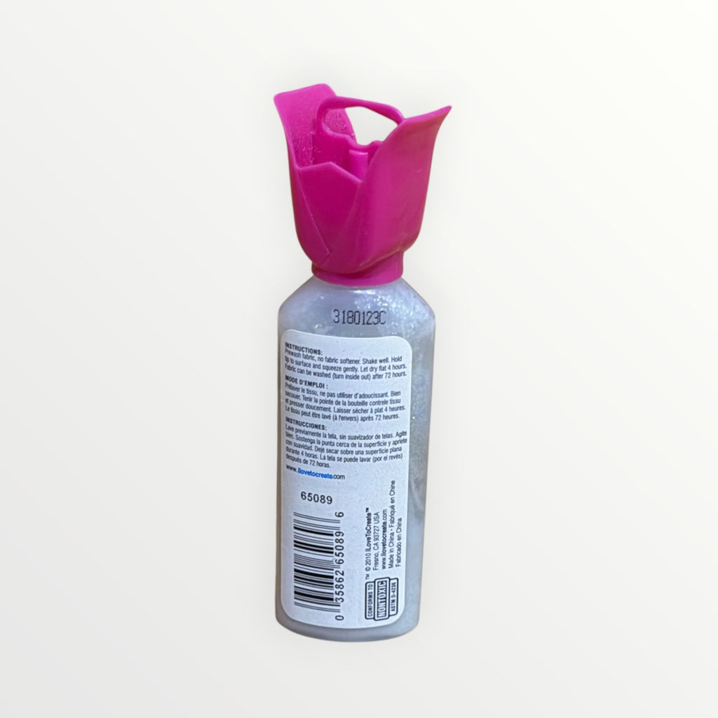 Tulip Dimensional Fabric Paint 1.25 fl.oz-Glitter-Silver