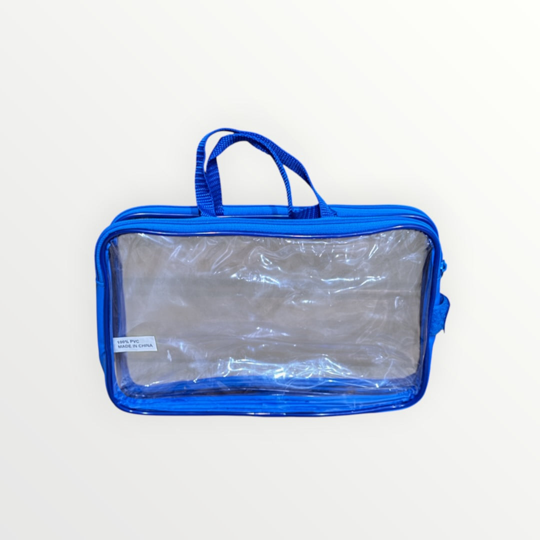 Clear PVC Double-Sided Travel Case 10" x 6"