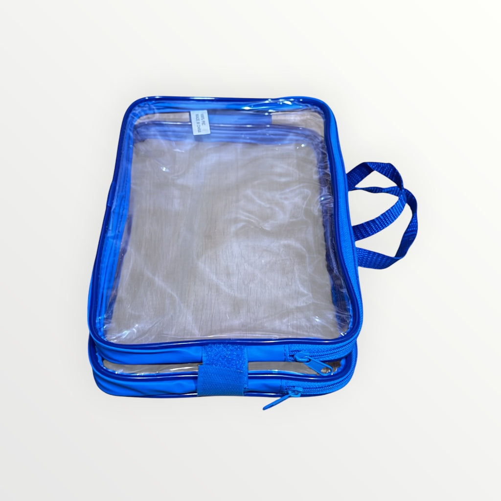 Clear PVC Double-Sided Travel Case 10" x 6"